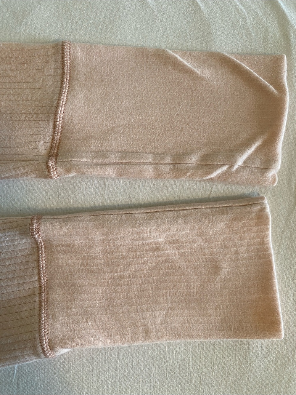 Free People Intimately The Rickie Top Long-Sleeve Ribbed Mock Neck ballet pink L - Picture 9 of 13
